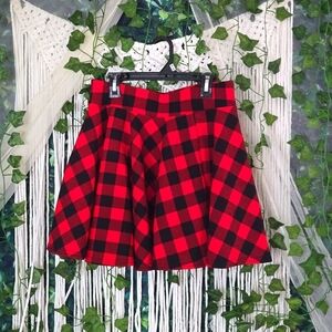 NEW Buffalo Plaid Swing Skater Skirt